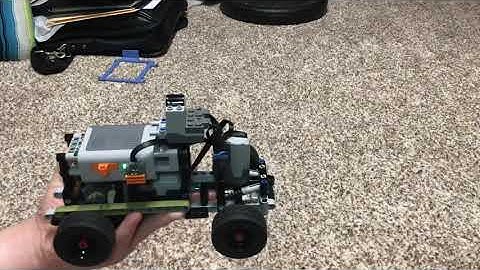 Lego technic RC return to center steering - Moc
