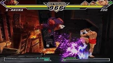 Capcom vs Snk 2 Shin Akuma vs Joe Rolento eagle