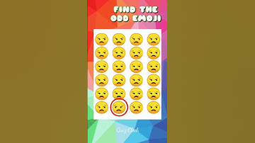 FIND THE ODD EMOJI PART 48 #shorts  #howgoodareyoureyes  #emojipuzzlequiz  #emojichallenge  #queddle