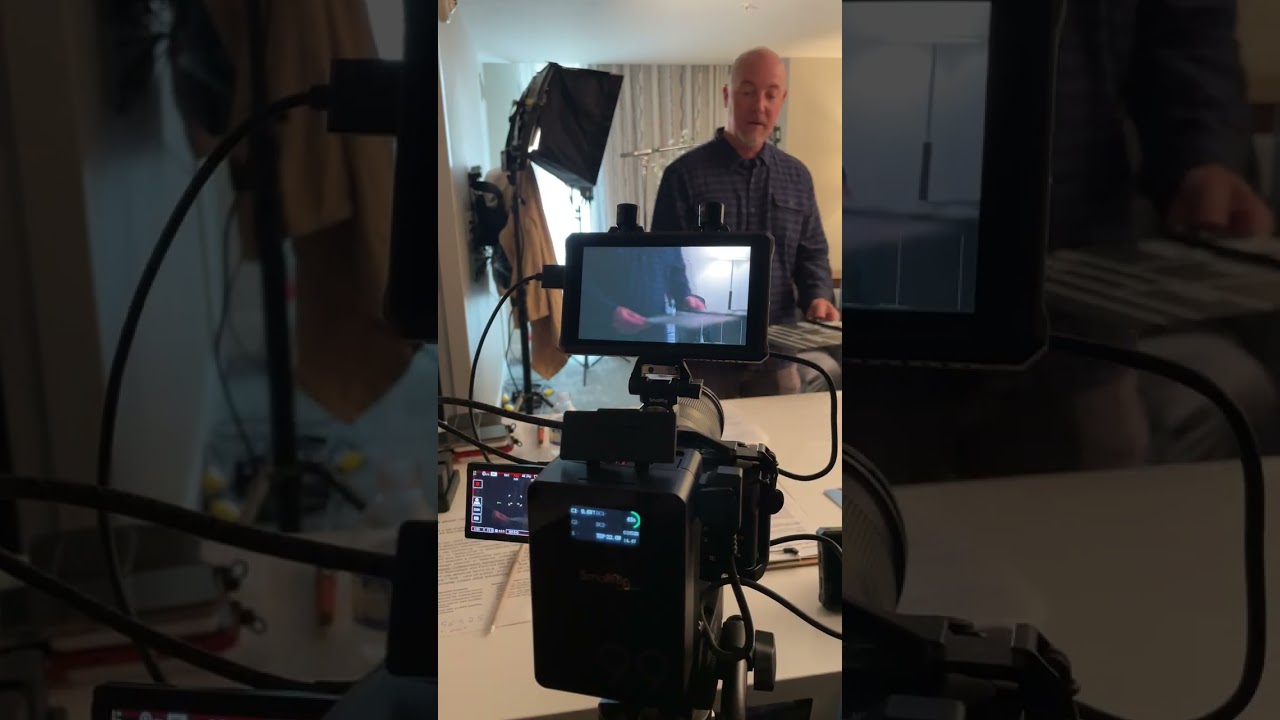 Behind the scenes on the AWS shoot, clip 2