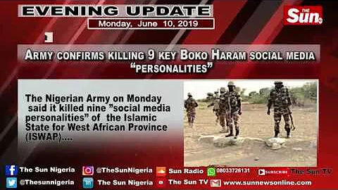 Army confirms killing 9 key Boko Haram