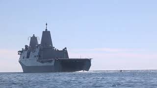 U.S Marines participate in the Marine Corps 250th Birthday Amphibious Capabilities Demonstration