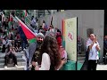 Protest for Gaza and Palestine at The Ring in Montreal