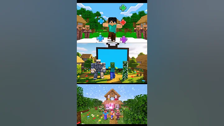 Creative Golden Minecraft Parody | K-Pop Demon Hunters | Village TV Animation#meme  #minecraft