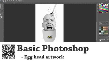 Basic Photoshop tutorial - "Egg head"
