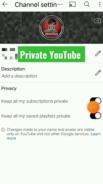 how to private your youtube channel
