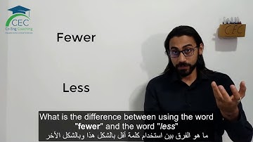 Fewer vs Less ESL (Less than a minute)