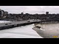 Amphibex ice breaker boat in action 2021 Rideau River