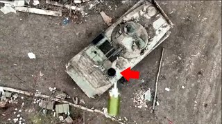 Thermobaric Hand Grenade (RGT-27S2) Dropped Into Hatch Of Russian BMP-2