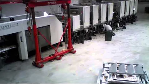 NextPage Komori Lithrone G40 - 8 Color Perfector Installation