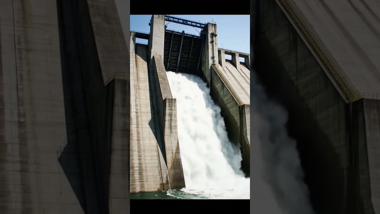 Hydropowerplantsturn gravity electricity!