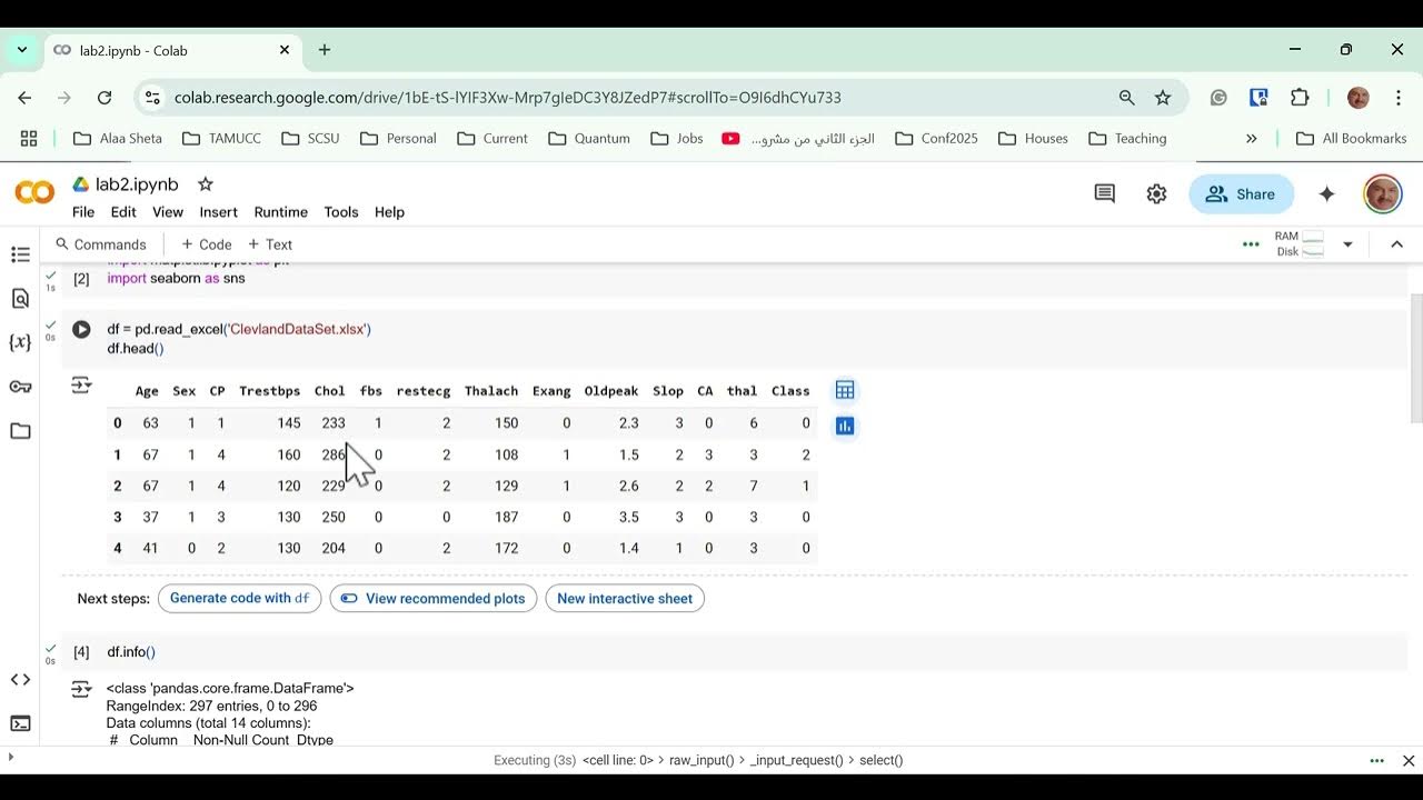 Python Data Frame Statistics in Arabic - YouTube