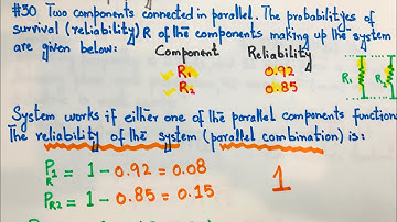 #30 FE-PE Exam Prep | Reliability of a resistive network or system