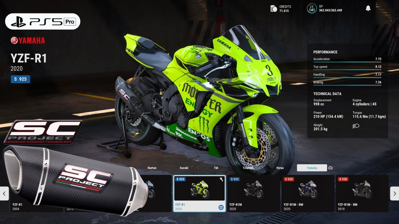 RIDE 5 | Customize Monster Yamaha R1 Gameplay [4K PS5 Pro] - YouTube