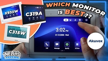 Explaining the Features On Our 3 Akuvox Monitors (C315W, X933W, C319A)