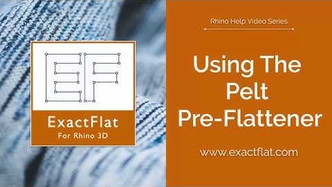 Flattening your pattern with ExactFlat Pelt