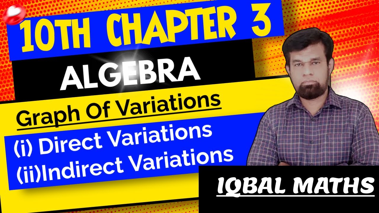 10th Maths Chapter 3 Algebra Graph of Variations Direct and Indirect ...