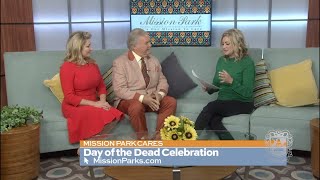 Mission Park visits SA Living for Dia De Los Muertos Preview