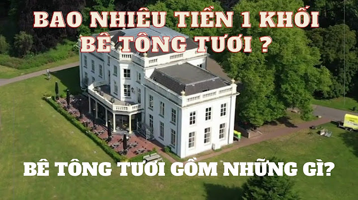 Một mét khối bê tông nặng bao nhiêu kg