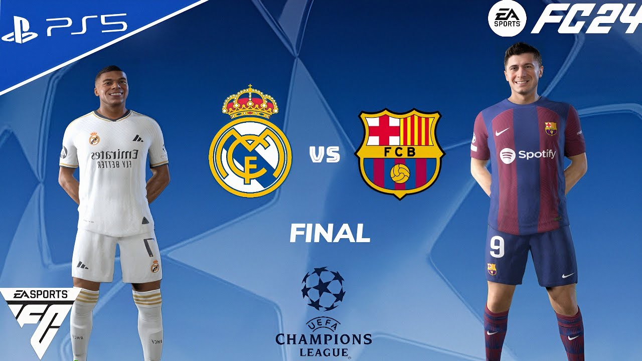 FC 24 - Real Madrid vs Barcelona - El Clasico UCL Final 2025 Full Match ...