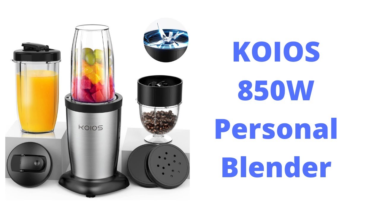 KOIOS Blender KOIOS 850W Personal Blender 11 Pieces Bullet Single