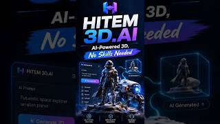 🚀 Hitem 3D.AI — The Future of AI-Powered 3D Creation is Here #youtubeshort #aitools #3danimation