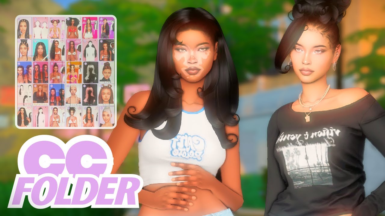 BADDDIESIMS All-in-One CC Folder | FREE Custom Content
