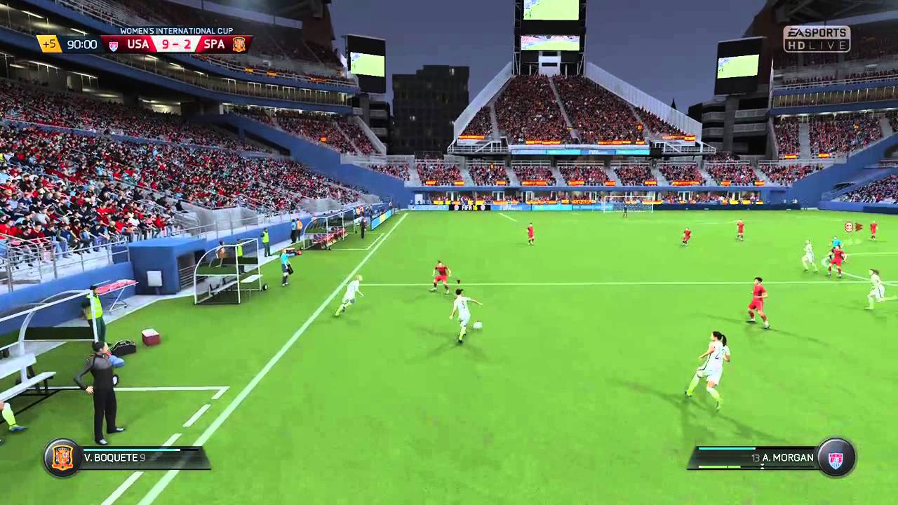 FIFA 16 USA vs Spain Women's world cup score highlights results YouTube