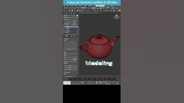 Mastering the Conform Modifier: Wrapping 3D Text Around Objects in 3ds Max #shorts #3dsmax