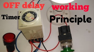 Omron H3CR OFF delay Timer | OFF Delay Timer working System and Connection diagram