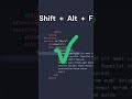 Noob vs Pro Formatting Code in VS Code 😎 #shorts