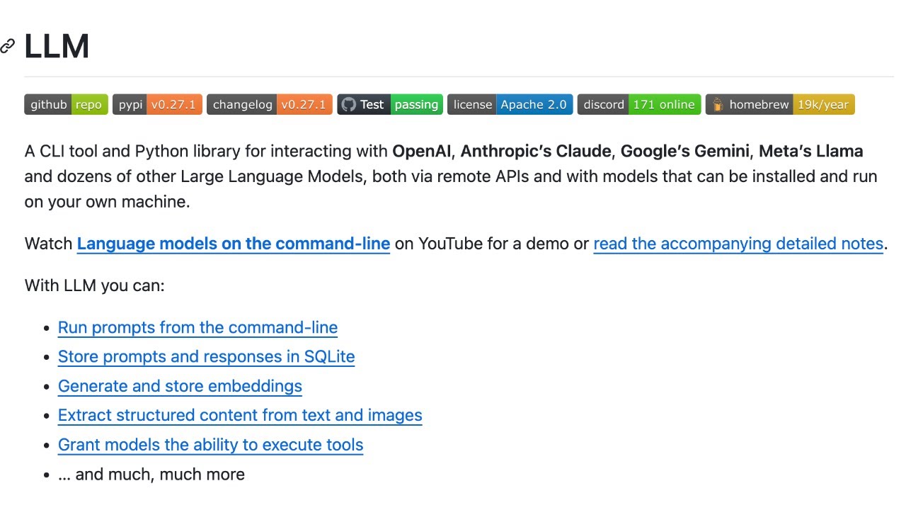 Live coding with the llm CLI