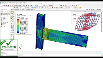 Tubular Web RBS connection (TW-RBS) under cyclic loading Abaqus