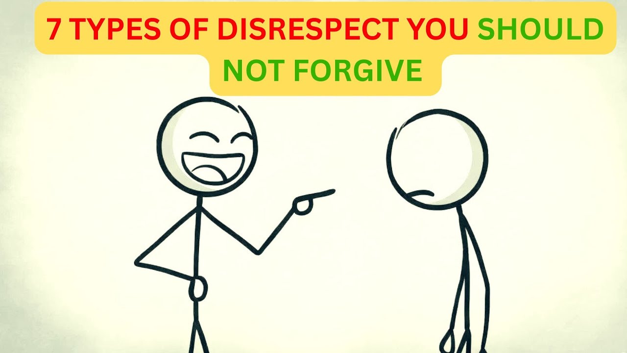 7 Disrespectful Behaviors You Should Never Tolerate - YouTube