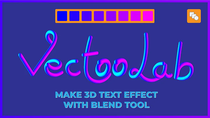 How to Make 3D Text Effect Using Blend Tool in Illustrator