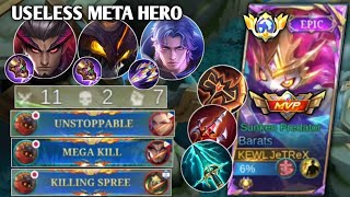 GLOBAL BARATS SHOW HOW TO DESTROYED META HERO  | BARATS BEST BUILD ON JUNGLER | MLBB 🦖