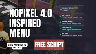 Nopixel 4.0 Inspired Menu fivem [Free]