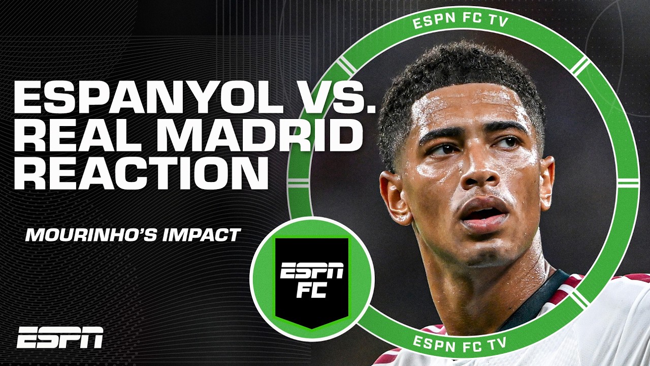 REACTION to Real Madrid’s DRAMATIC late win over Espanyol 🍿 Can they win LALIGA? | ESPN FC