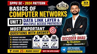 🔥 SPPU BCN | Data Link Layer & Multiple Access Protocols | PYQ + Important Question 2026 #sppu #bcn