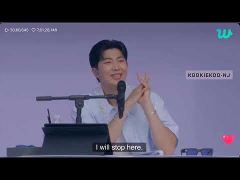 BTS Festa tall show event. Jungkook surprising Namjoon💜😍