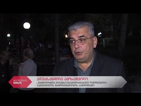\"პატრიოტთა ალიანსის\" მაჟორიტარობის კანდიდატის ალექსანდრე ამზაშვილის შეხვედრა მოსახლეობასთან