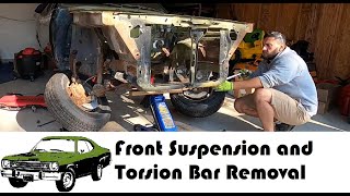 1974 Plymouth Duster Front Suspension and Torsion Bar Removal