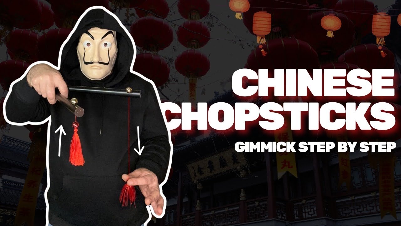 Chinese Chopsticks Magic Trick Tutorial 🪄 HOW TO MAKE THE GIMMICK 