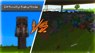 Minecraft Baby Mode VS 1000 MOBS!