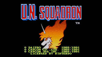 U.N. Squadron (SNES 60Hz / US) - Intro / Attract Mode
