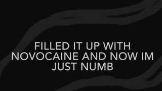 Novocaine- Fall Out Boy (LYRICS.)