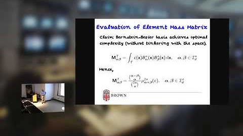 Mark Ainsworth DSCI Seminar  Pyramid algorithms for Bernstein Bezier finite elements of high nonunif