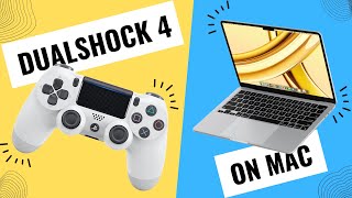 How to Connect a PS4 Controller to MAC | DualShock 4 on MAC (Wired and Wireless) 2024