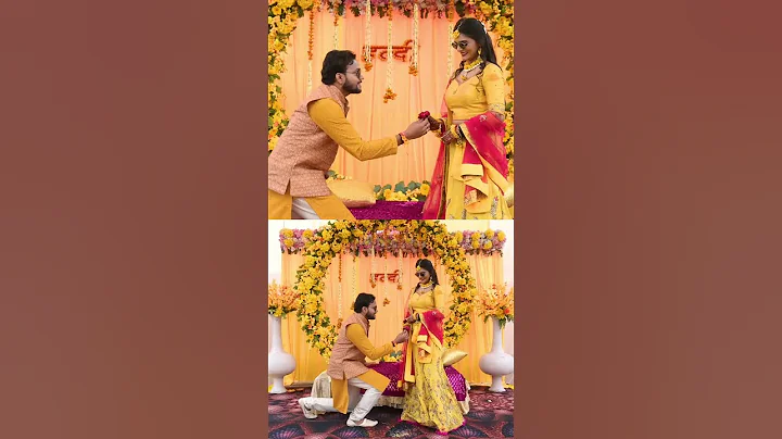 Haldi Function🌻 #sister #haldi #haldicermony #haldicelebration #sisterweddingvlog #bride #couple