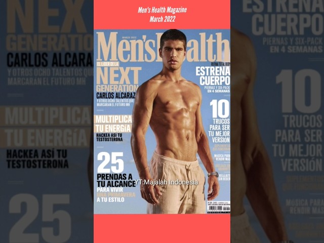 Carlos Alcaraz is on the cover of magazines #majalahindonesia #carlosalcaraz #covermodel #shorts class=